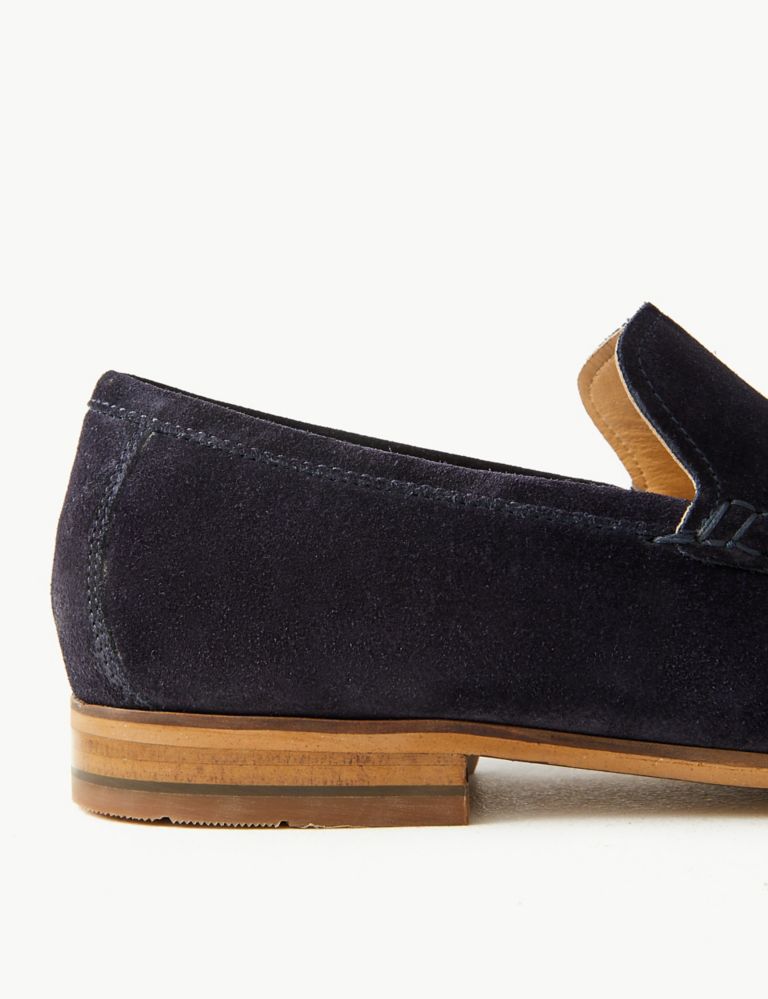 Wide Fit Suede Slip-on Loafers 4 of 5