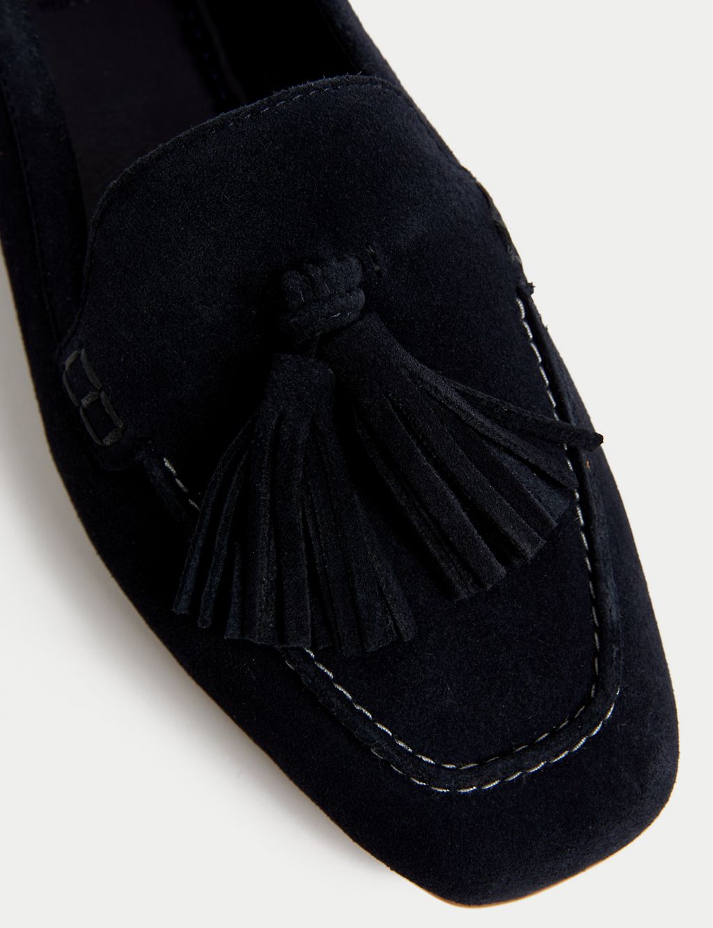 Wide Fit Suede Tassel Flat Boat Shoes 1 of 3