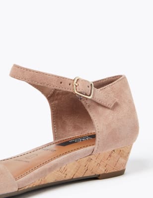 Wide fit cheap low wedge sandals