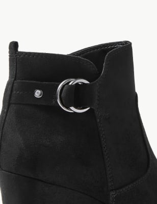 wide fit wedge ankle boots uk
