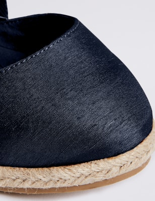 wide fit tie up espadrilles