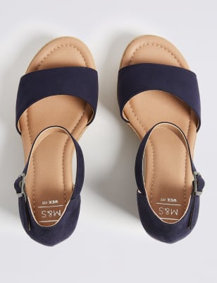 M&s navy best sale blue sandals