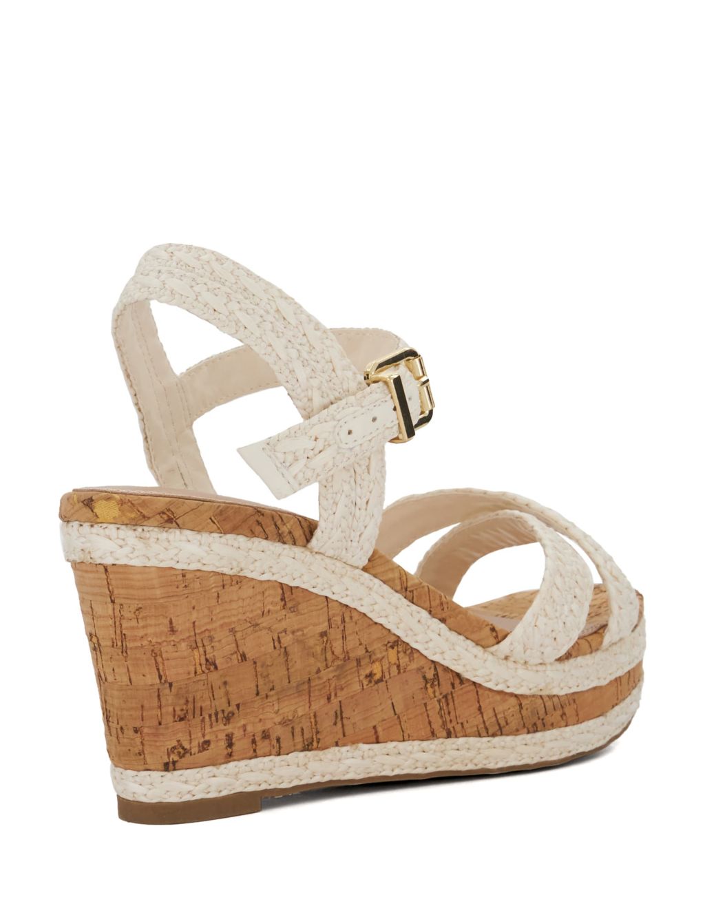 Wide Fit Woven Strappy Wedge Sandals 2 of 5