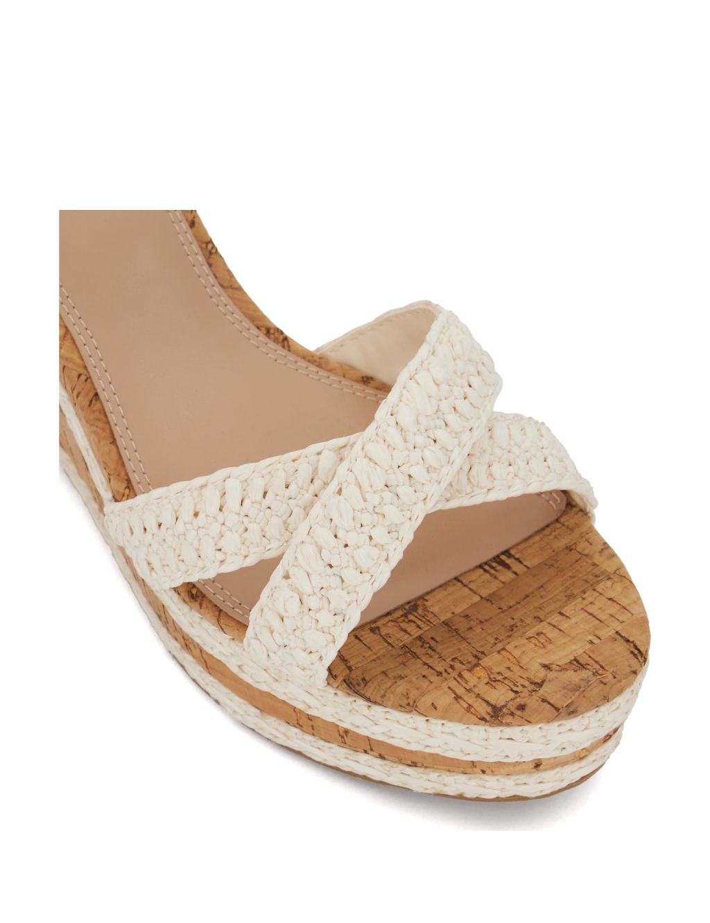 Wide Fit Woven Strappy Wedge Sandals 5 of 5