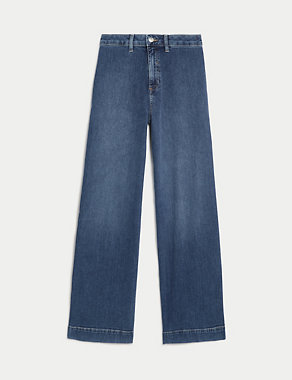Wide Leg Ankle Grazer Jeans Image 2 of 6