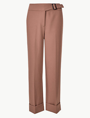 Wide Leg Ankle Grazer Trousers Image 2 of 5