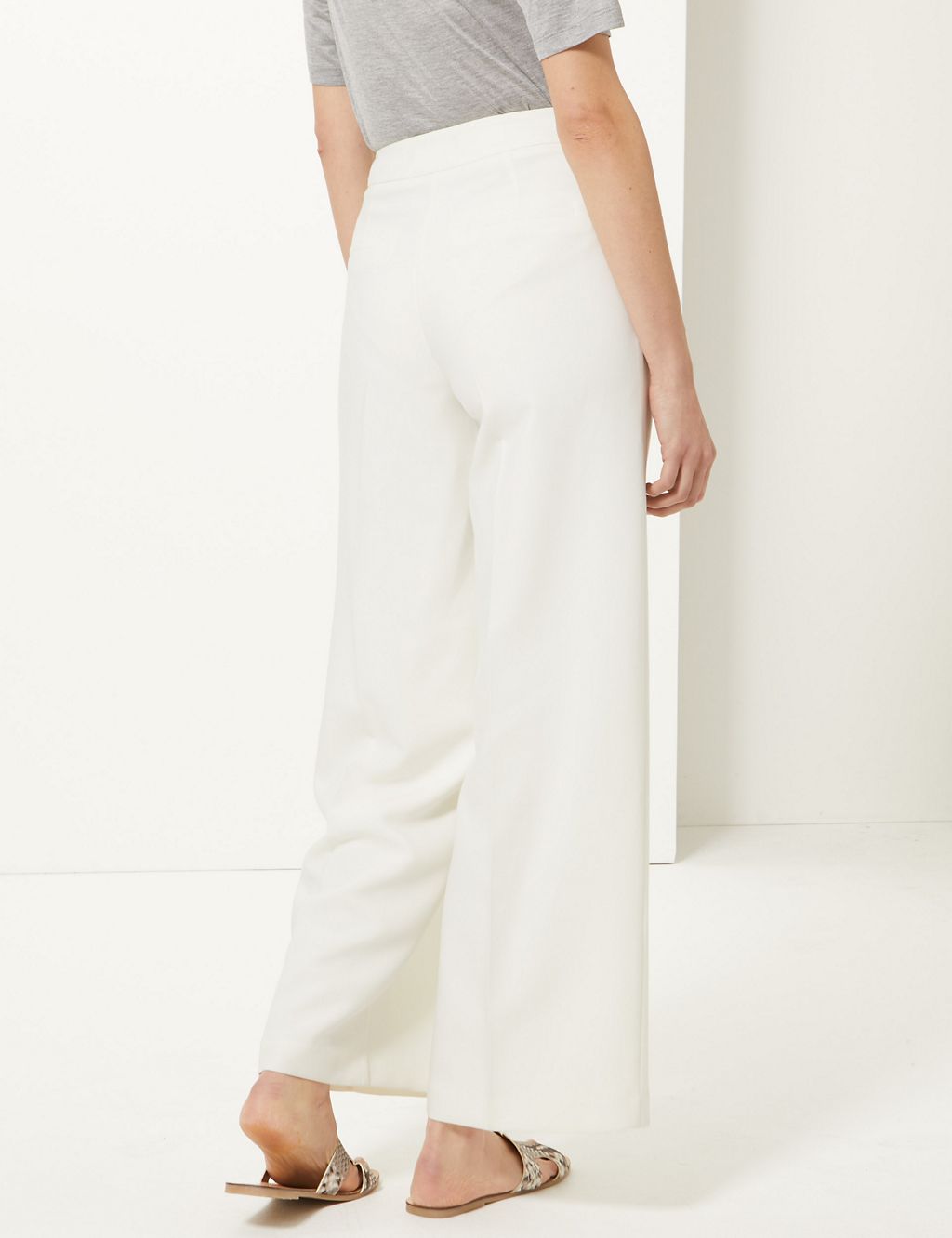 Wide Leg Ankle Grazer Trousers 2 of 5