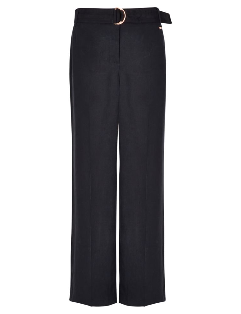 Wide Leg Belted Trousers 3 of 4