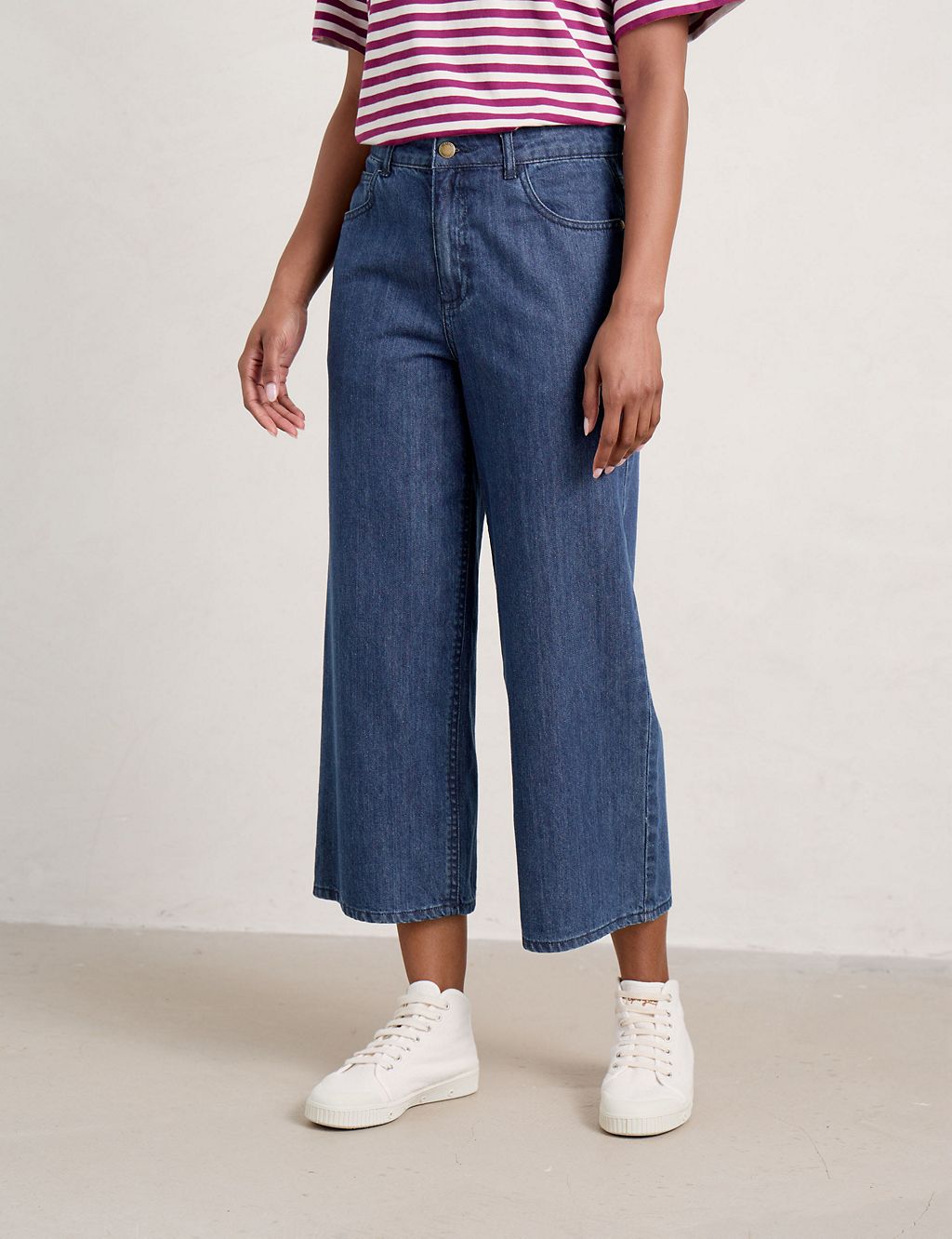 Wide Leg Cropped Jeans 3 of 5