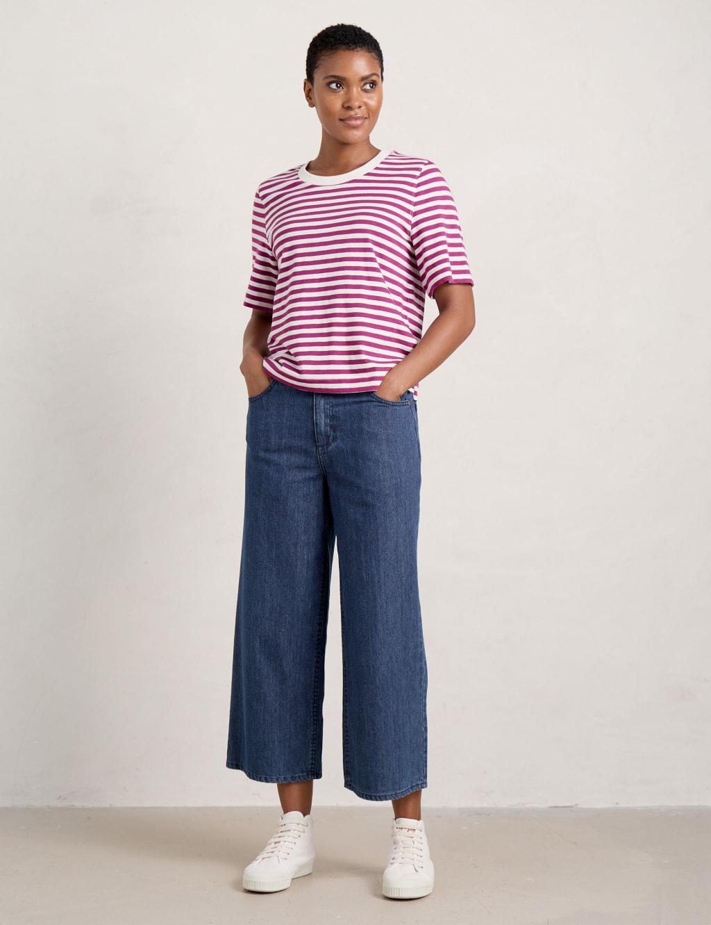 Wide Leg Cropped Jeans Seasalt Cornwall M&S