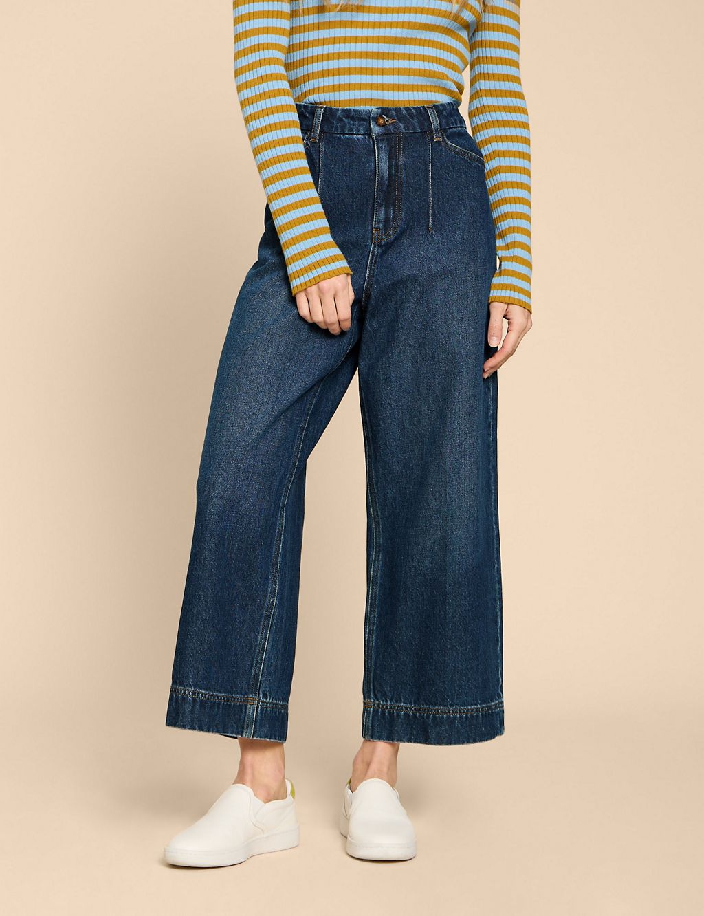 Wide Leg Cropped Jeans 1 of 4