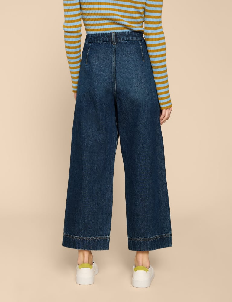 Wide Leg Cropped Jeans White Stuff M S