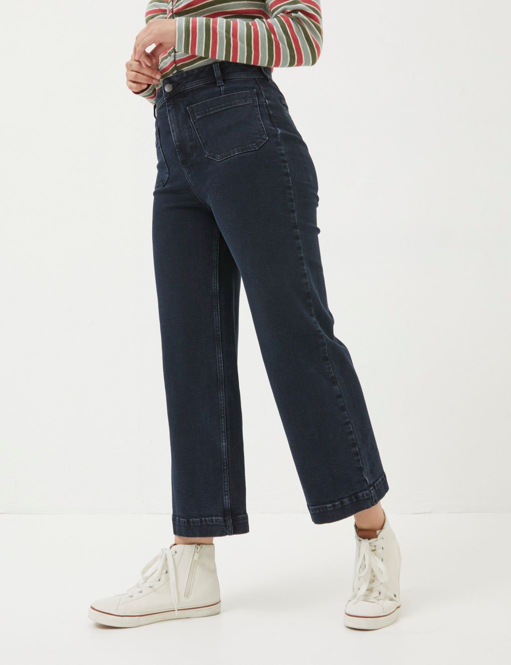 Wide Leg Cropped Jeans 2 of 6