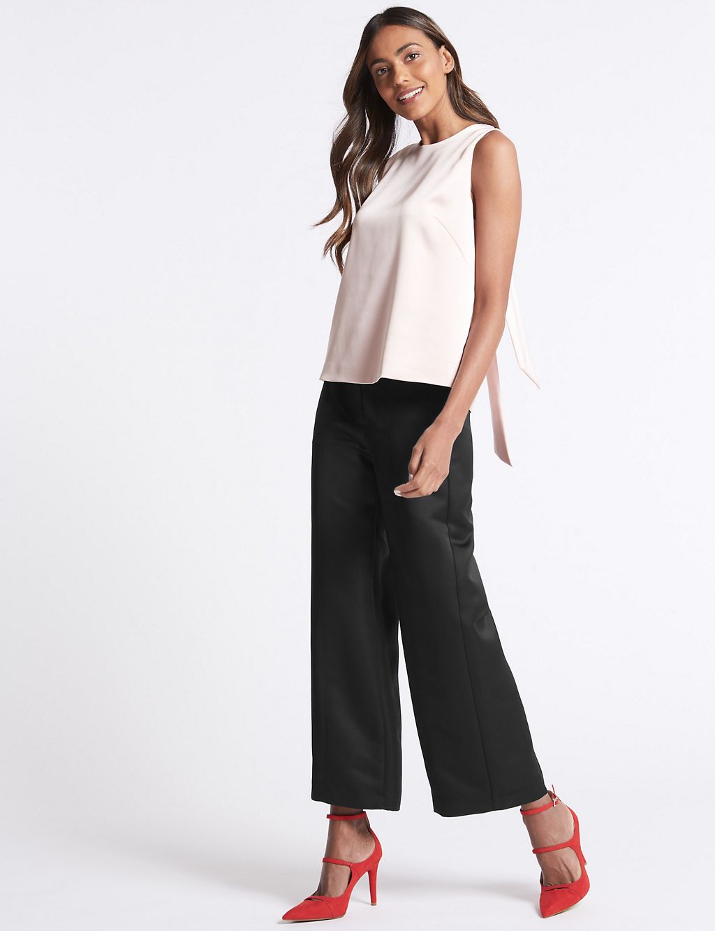 Wide Leg Cropped Trousers 2 of 7