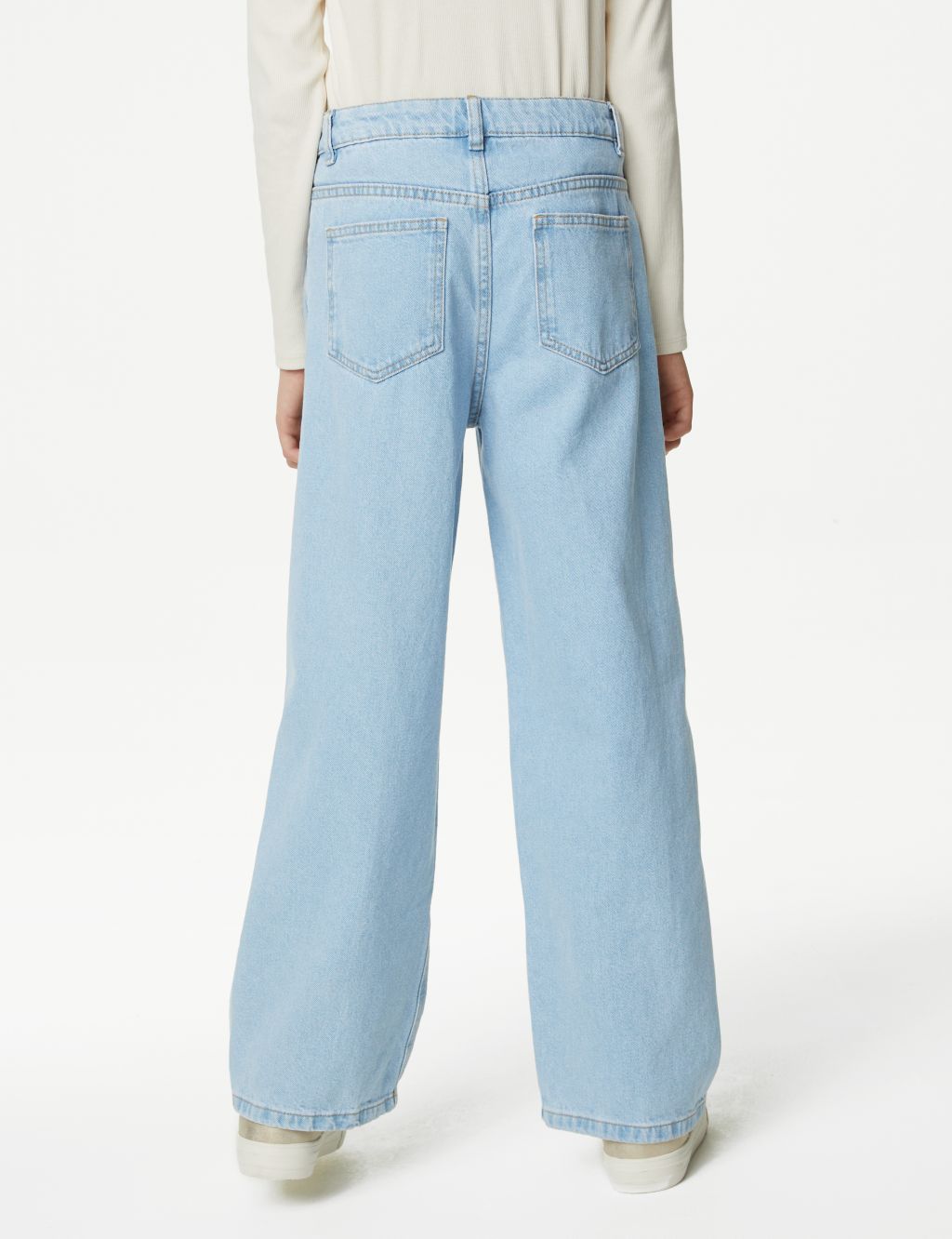 Wide Leg Denim Jeans (6-16 Yrs) | M&S Collection | M&S