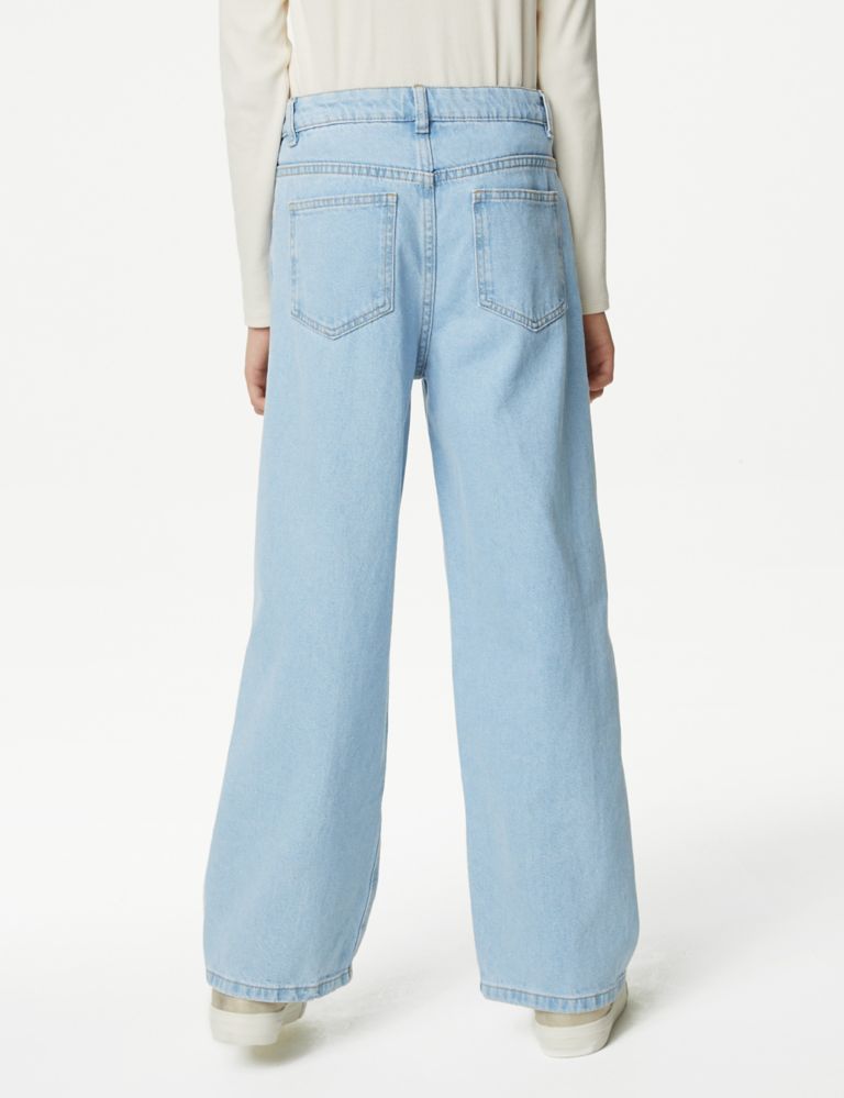 Wide Leg Denim Jeans (6-16 Yrs), M&S Collection