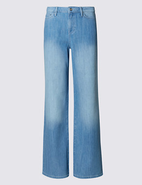 Wide Leg Denim Jeans Image 2 of 3