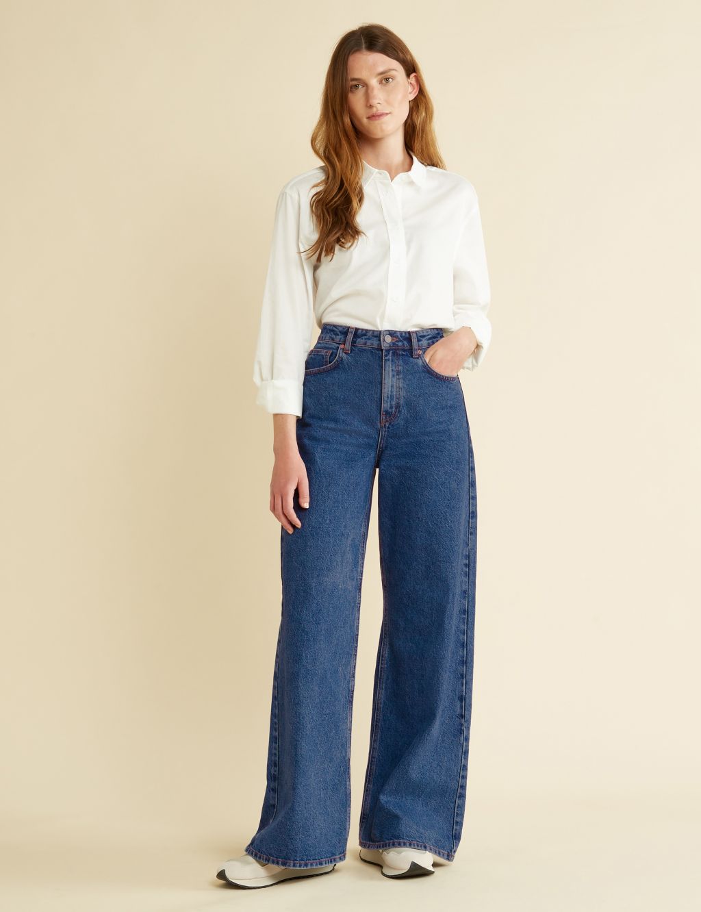 Wide Leg Jeans | Albaray | M&S