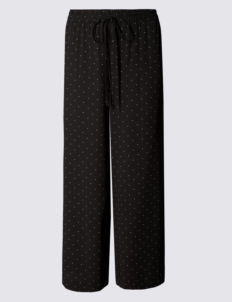 Wide Leg Spotted Trousers 2 of 3