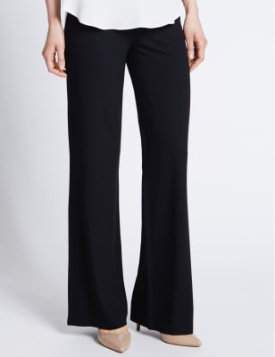 petite wide leg trousers m&s