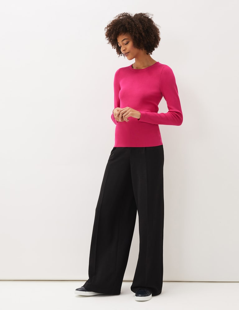 Figure-flattering Versatile High-waisted Wide Leg Trousers Summer