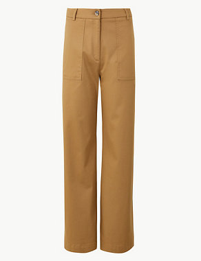Wide Leg Utility Style Trousers Image 2 of 6