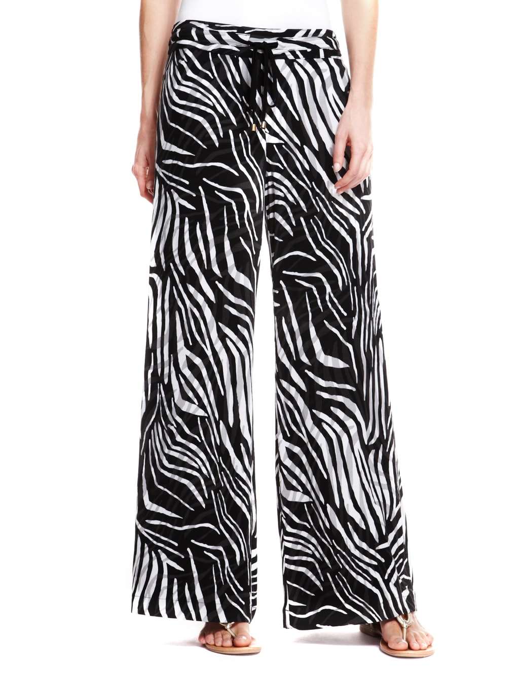 Zebra palazzo pants outlet