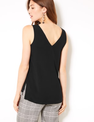 Wide Strap V Neck Vest Top M S Collection M S