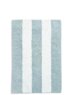 Wide Striped Bath Pedestal Mats M S