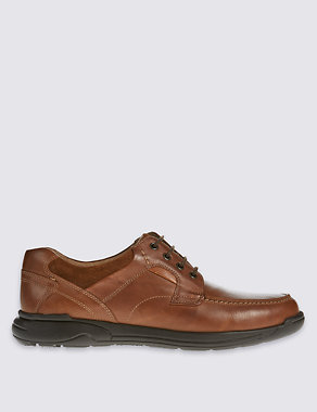 Wide fit Leather Lace-up Shoes Image 2 of 5