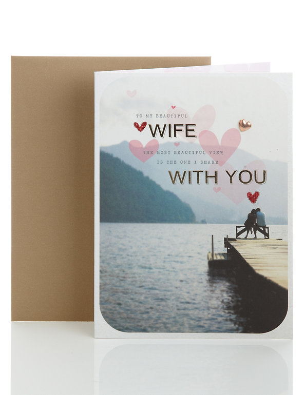 Wife Photographic Valentine's Day Card Image 1 of 2
