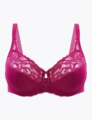 MARKS AND SPENCER ALMOND UNDERWIRED SMOOTH CUP BRA 34E CUP