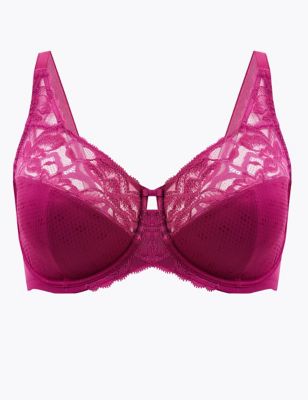 Wild Blooms Non-Padded Full Cup Bra DD-H, M&S Collection