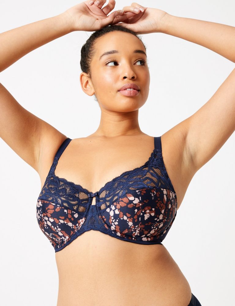 Wild Blooms Non-Padded Full Cup Bra F-H 3 of 6