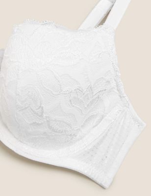 MARKS & SPENCER Anise Lace Wired Balcony Bra A-E T332336WHITE