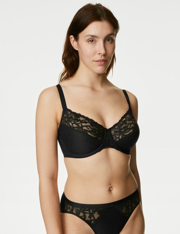 M&S Collection Wild Blooms Full Cup Minimiser Bra C-H - ShopStyle