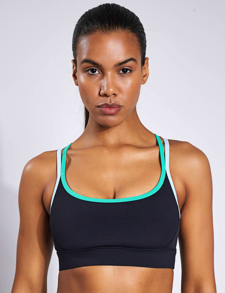 Reebok, Intimates & Sleepwear, Reebok Crossfit Sports Bra Blue Indigo L