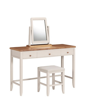 Winchester Dressing Table, Stool & Mirror Set - Putty Image 2 of 7