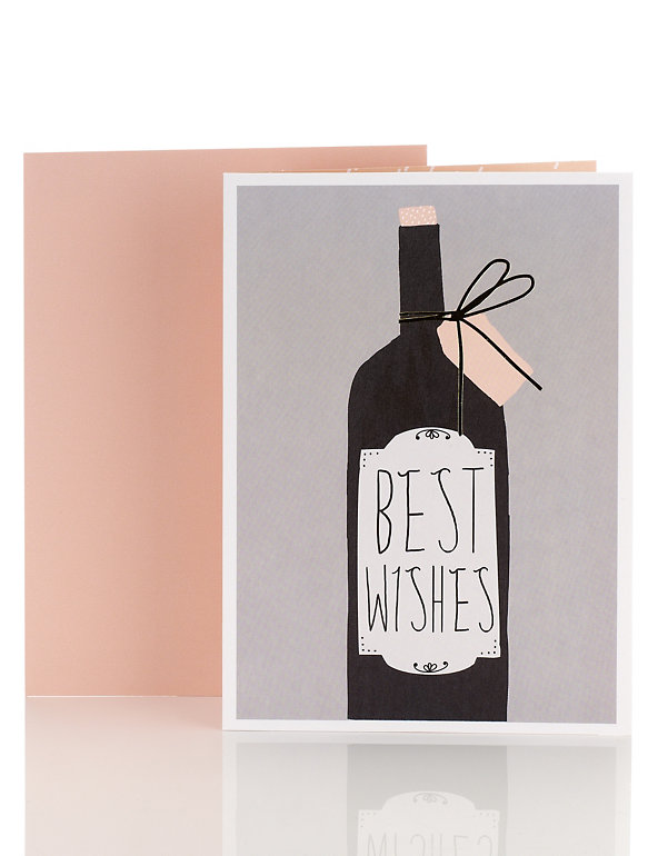 Wine Bottle Birthday Card Image 1 of 1