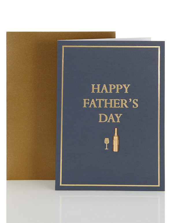 Wine Bottle Father's Day Card Image 1 of 2