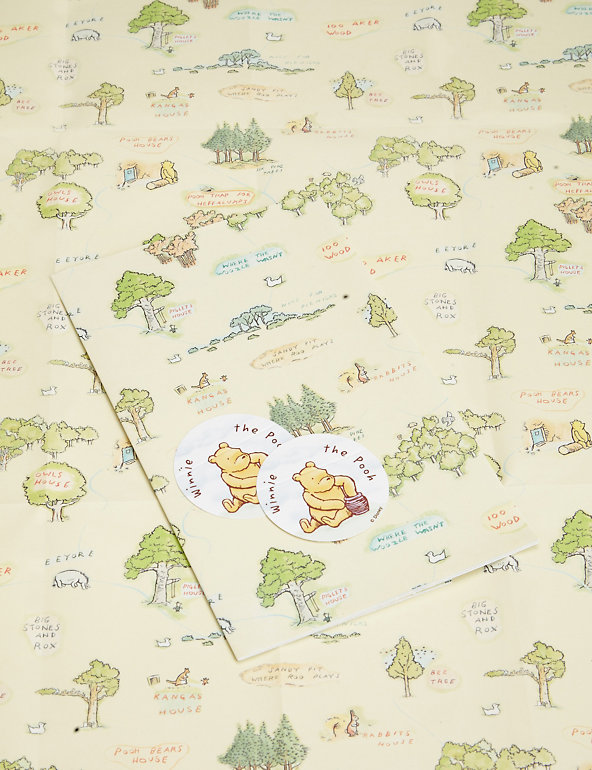 Winnie The Pooh Sheet Wrapping Paper Image 1 of 1
