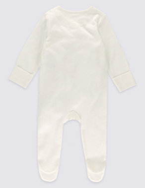 Winnie The Pooh Side Opening Cotton Sleepsuit Image 2 of 6