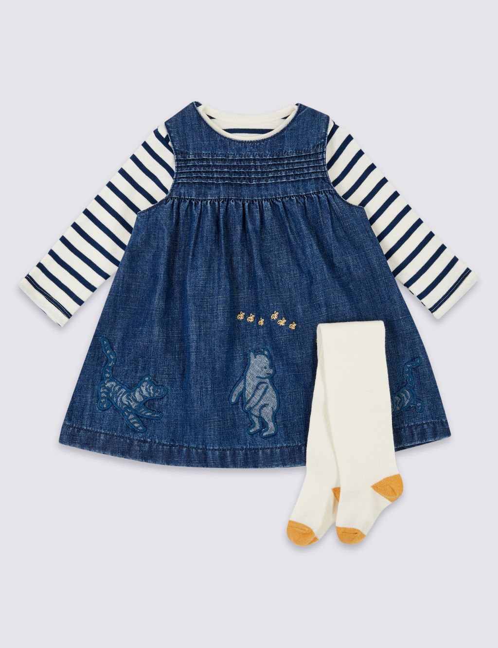 Winnie the Pooh & Friends™ Pinafore & Bodysuit with Tights 3 of 6