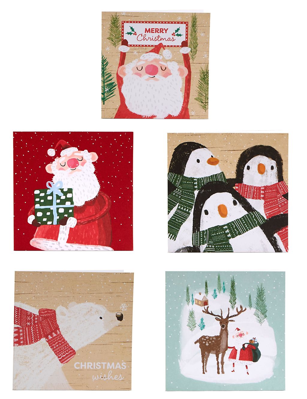 Winter Characters Christmas Charity Cards Pack of 30 3 of 8