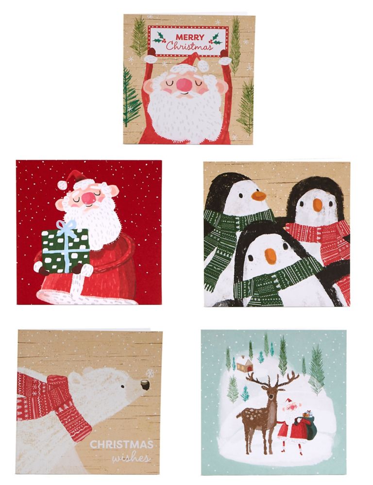Winter Characters Christmas Charity Cards Pack of 30 1 of 8