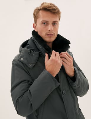 Mens parka coats marks and outlet spencer