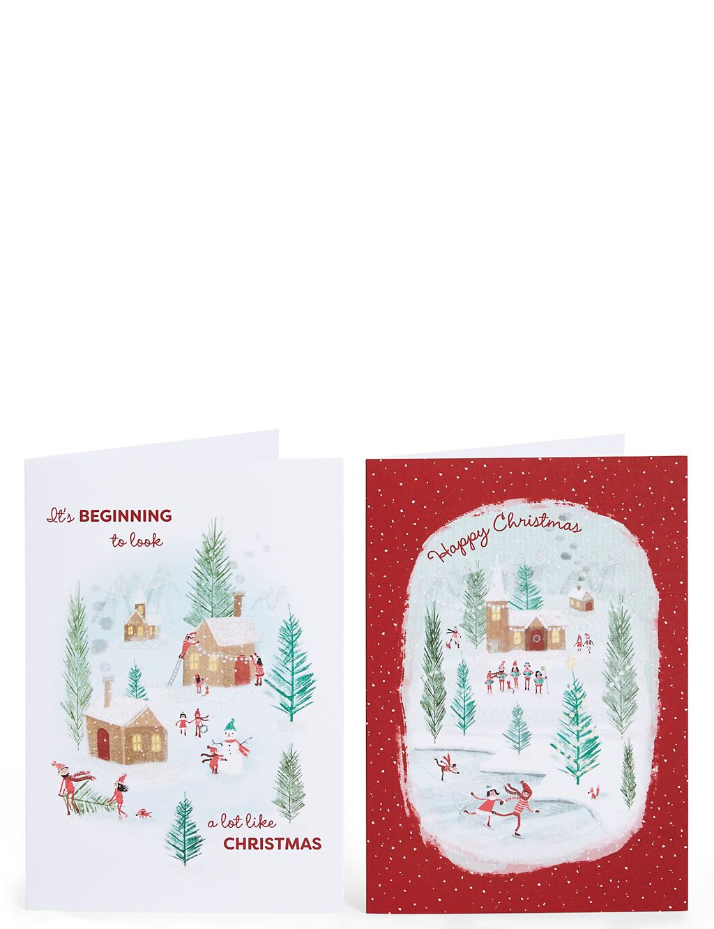Winter Scene Christmas Charity Cards Pack of 20 3 of 6