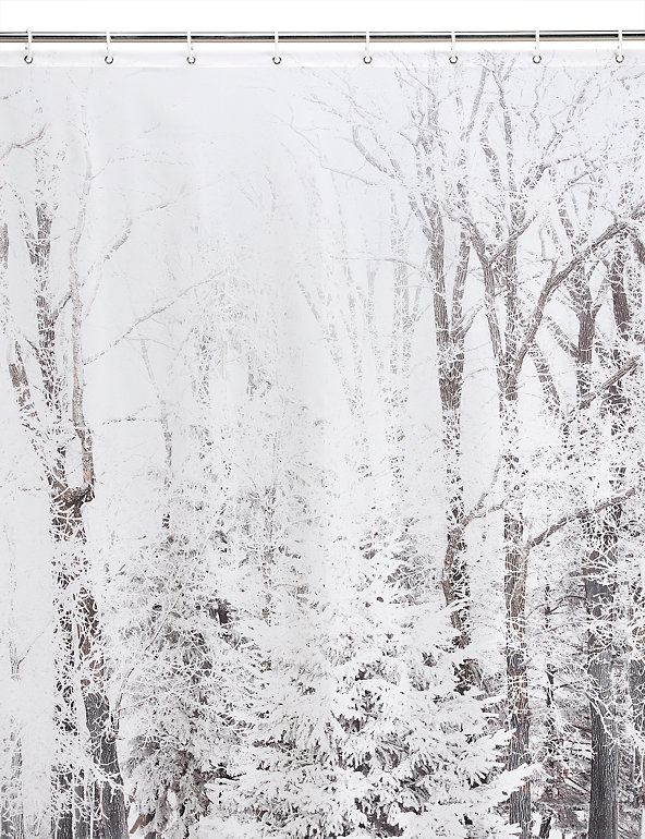 Winter Scene Shower Curtain Image 1 of 1