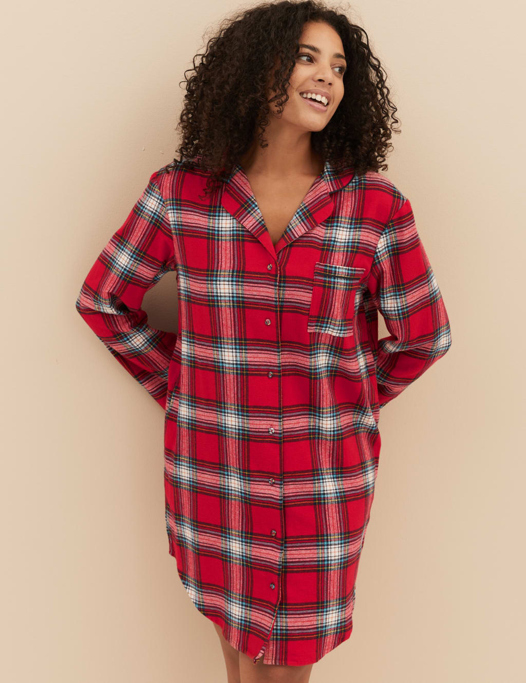 Women's Checked Family Christmas Nightshirt 3 of 5