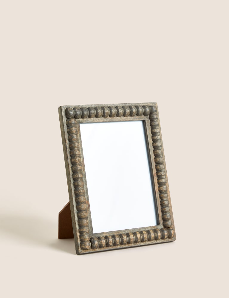 Wood Beaded Photo Frame 5x7 inch M S Collection M S